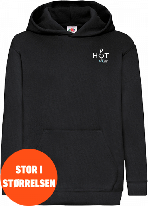 Fruit of the loom - Hot Classic Hoodie Kids - Zwart